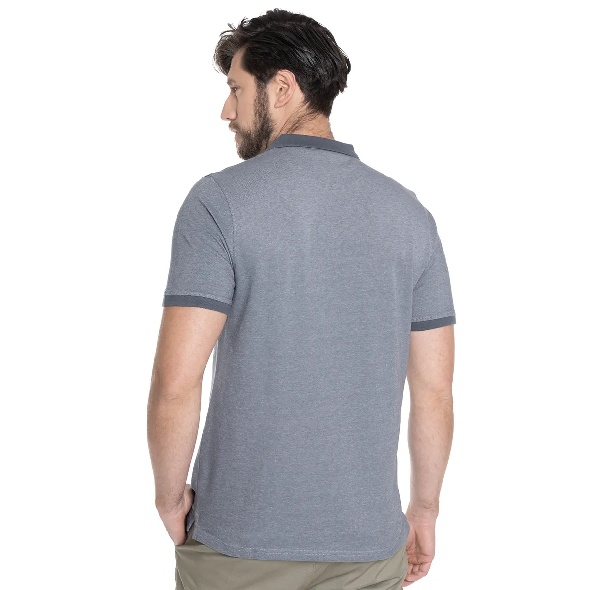 POTROS - POLERA HOMBRE MANGA CORTA PIQUE GÉNOVA - POTROS