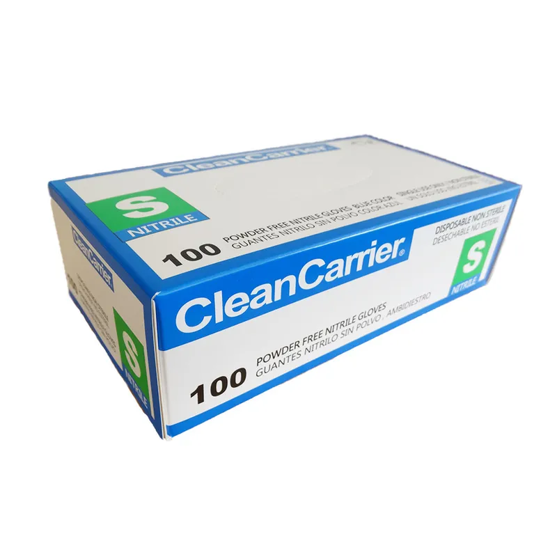 CLEANCARRIER - Guantes de Nitrilo azul Talla S 300 unidades