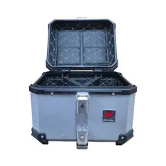 GENERICO - Maleta RIDEWOLF 0712-45 Top Case 45 Litros Plata para Moto