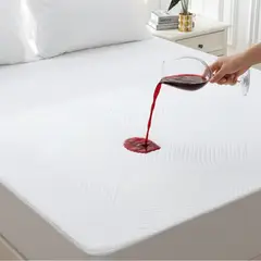 SIMPEL HOME - Cubrecolchon Impermeable Bambú Soft Simpel 2 Plazas Blanco