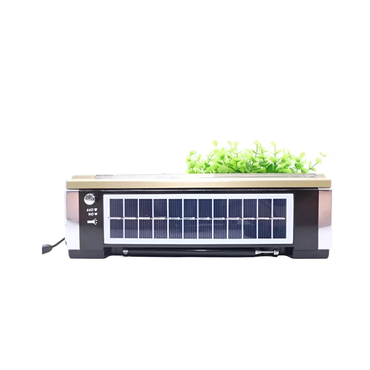 GENERICO - Radio Portatil Waxiba Usb Am Fm Solar Recargable Negro