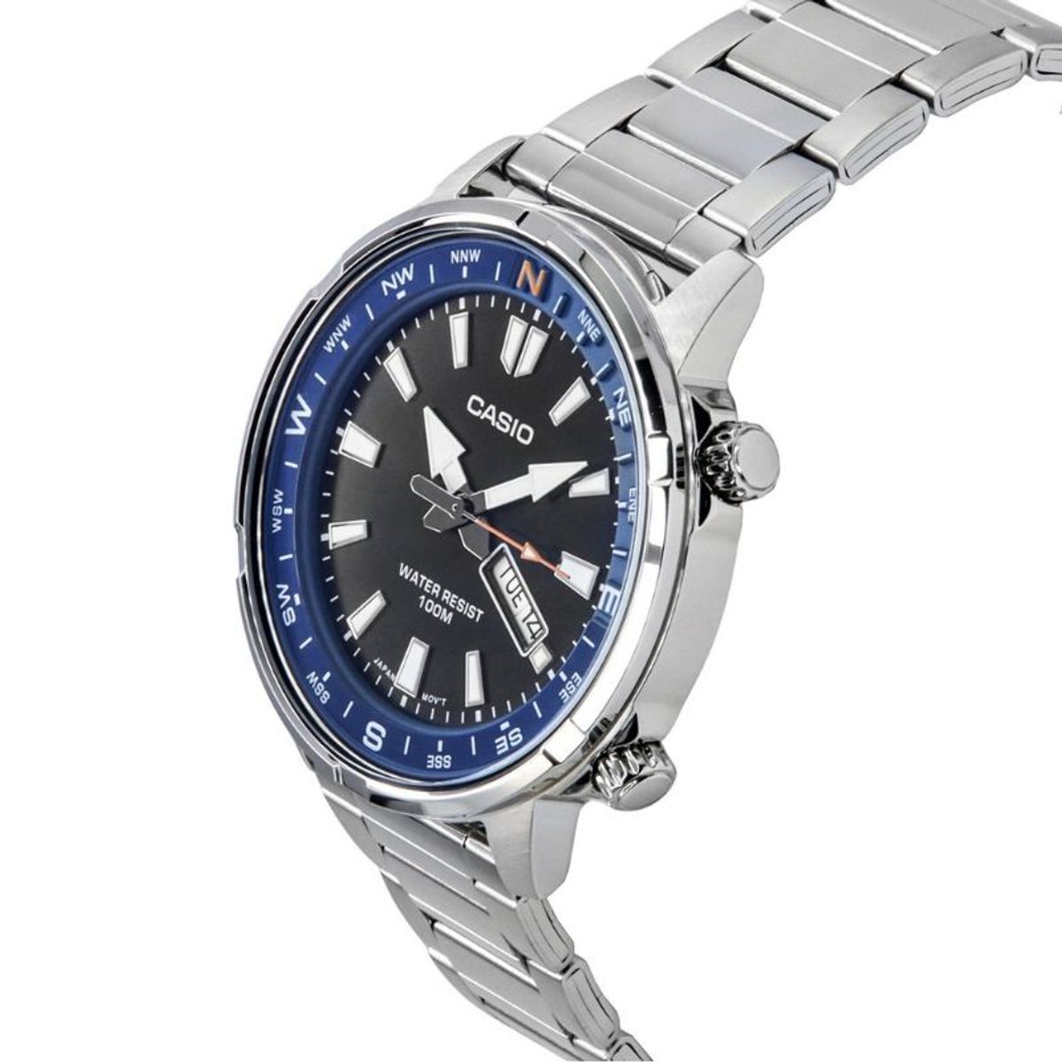 CASIO - Reloj Casio Hombre MTD-130D-1A2V Compass Ring