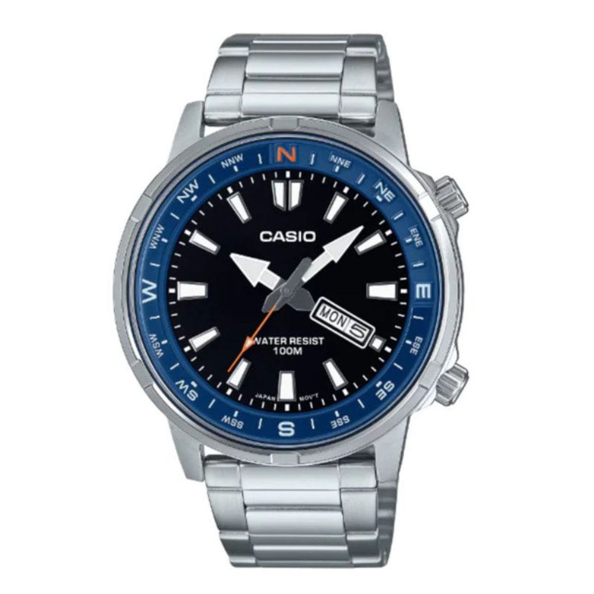 CASIO - Reloj Casio Hombre MTD-130D-1A2V Compass Ring