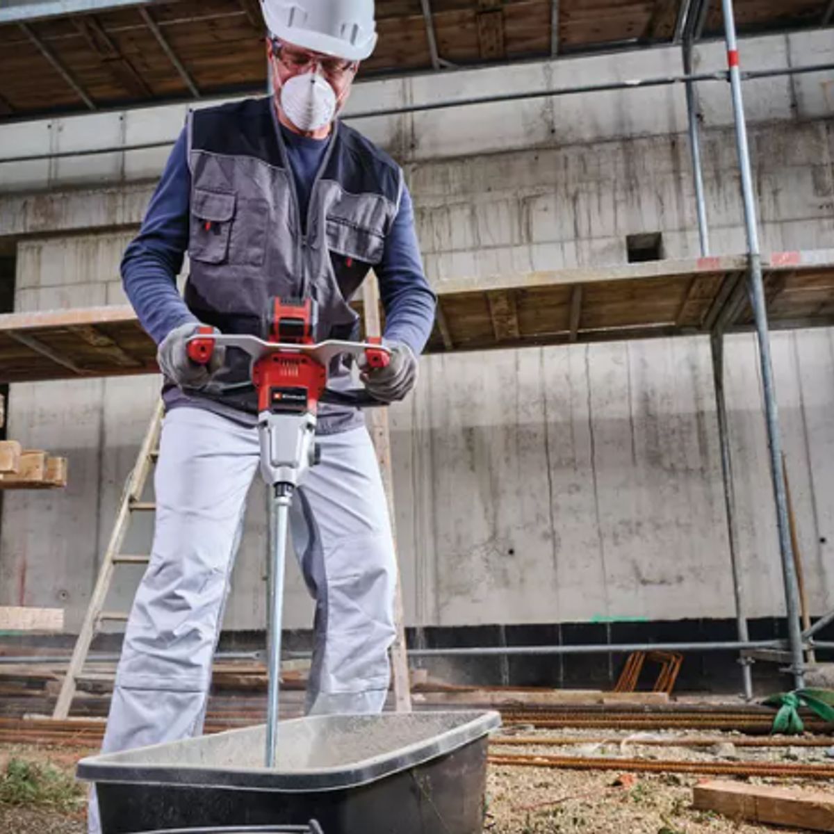 EINHELL - Mezclador De Pintura Inalámbrico Professional 720 Rpm