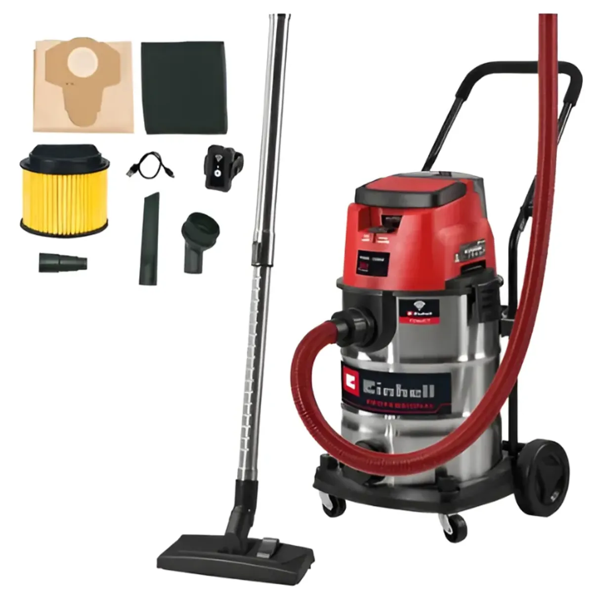 EINHELL - Aspiradora De Polvo Y Agua Inalámbrica Professional 2X18v