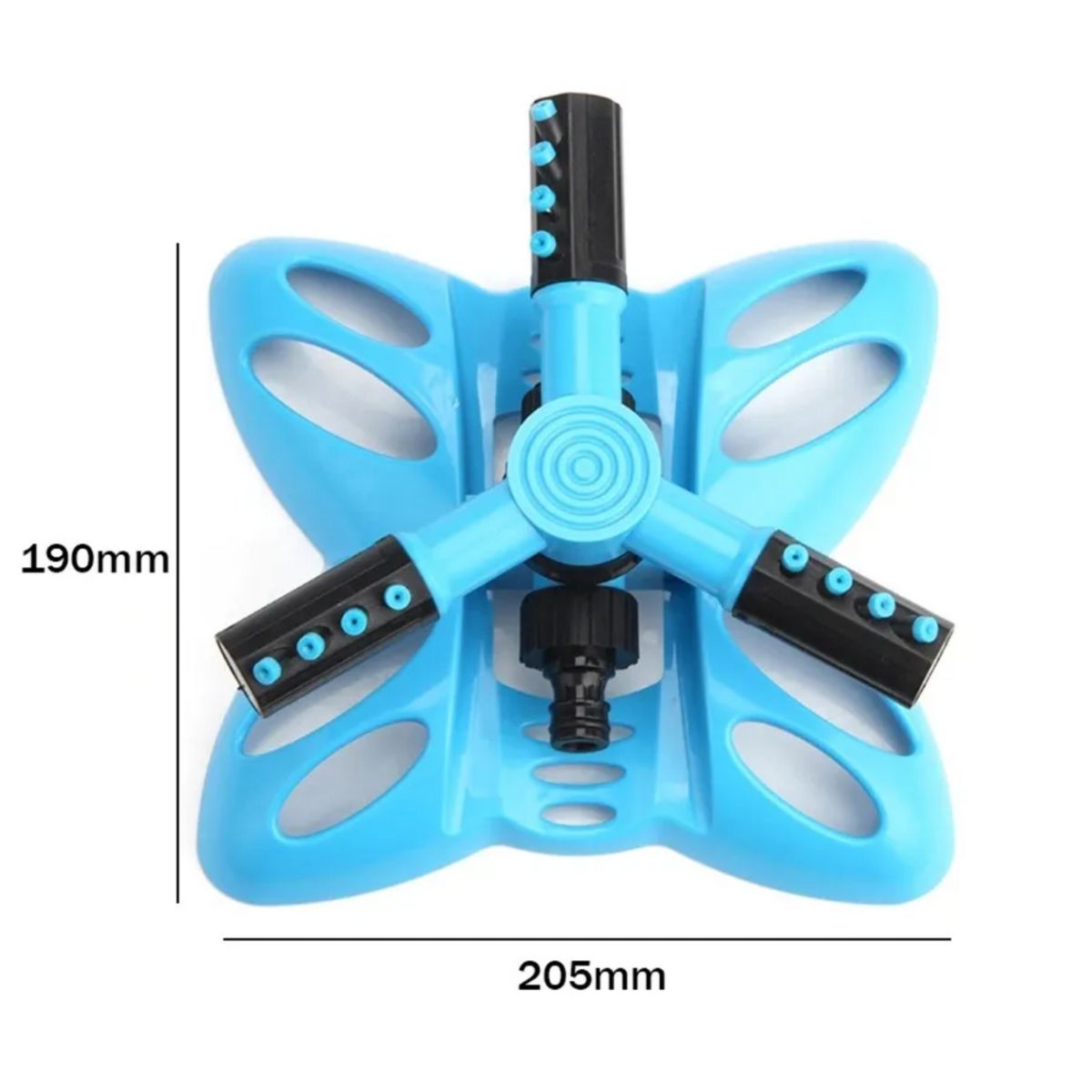 MOVI - REGADOR GIRATORIO 360° CON BASE Y 3 ASPAS