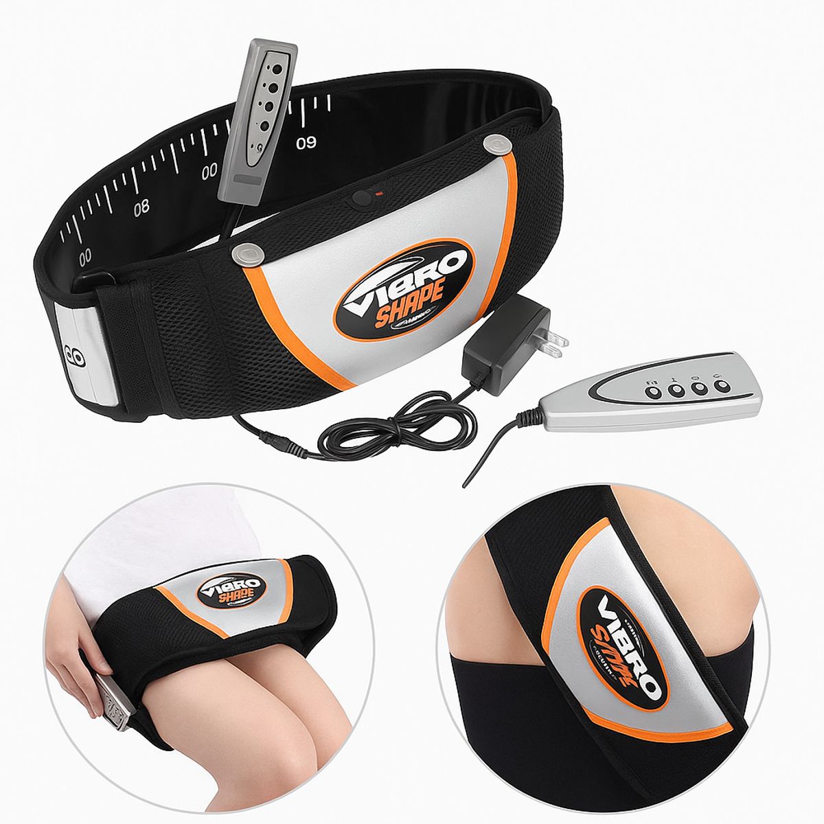 MOVI - Cinturón VibroShape para Abdomen Cintura y Glúteos