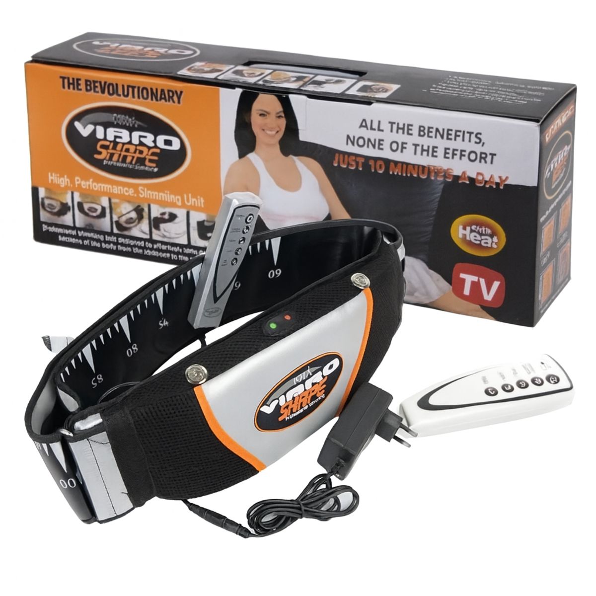 MOVI - Cinturón VibroShape para Abdomen Cintura y Glúteos