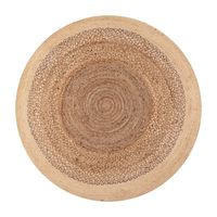 Alfombra Yute Braided BRC-197 A Natural Beige 150x150