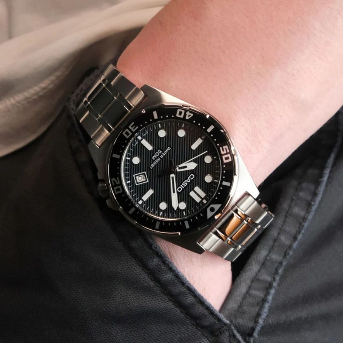 CASIO - Reloj Análogo Casio Hombre MTD-135D-1AV