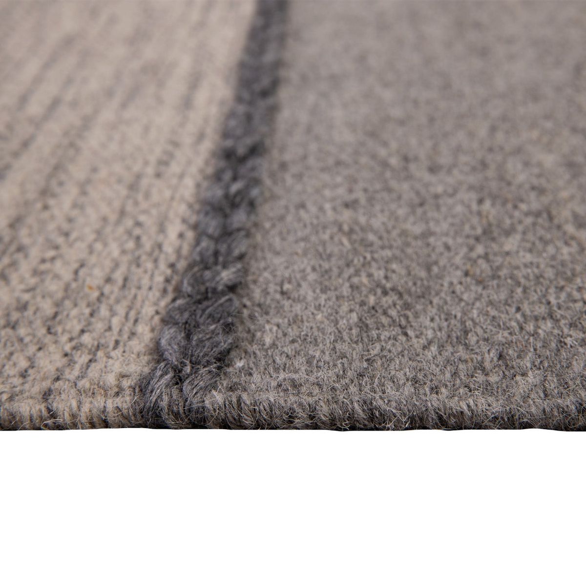 DIB - Alfombra Handwoven Wool Lines 240X340 Gris