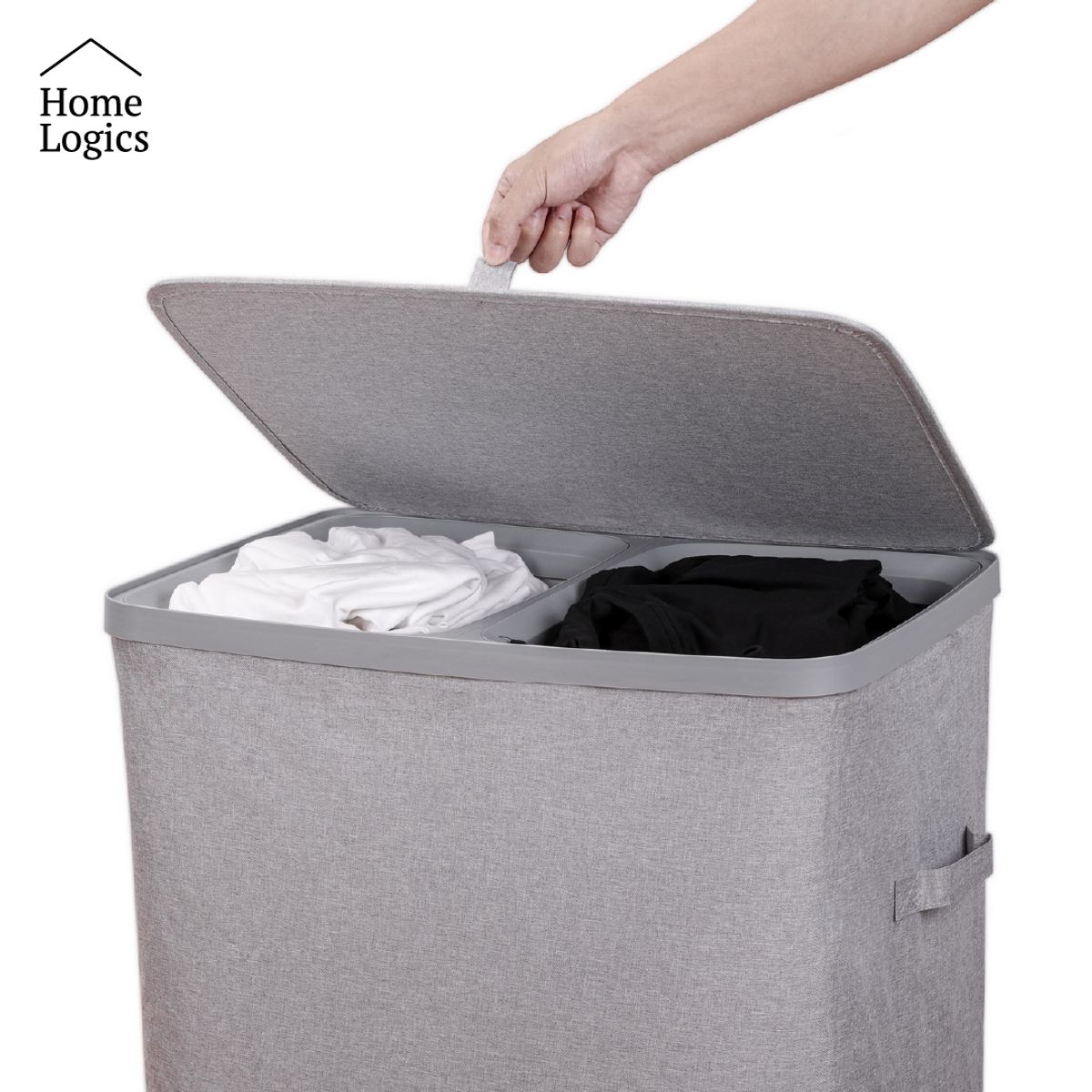 Canasto Ropa Sucia con Separación Home Logics 1 un Kiosclub, marca HOME LOGICS - Foto Principal