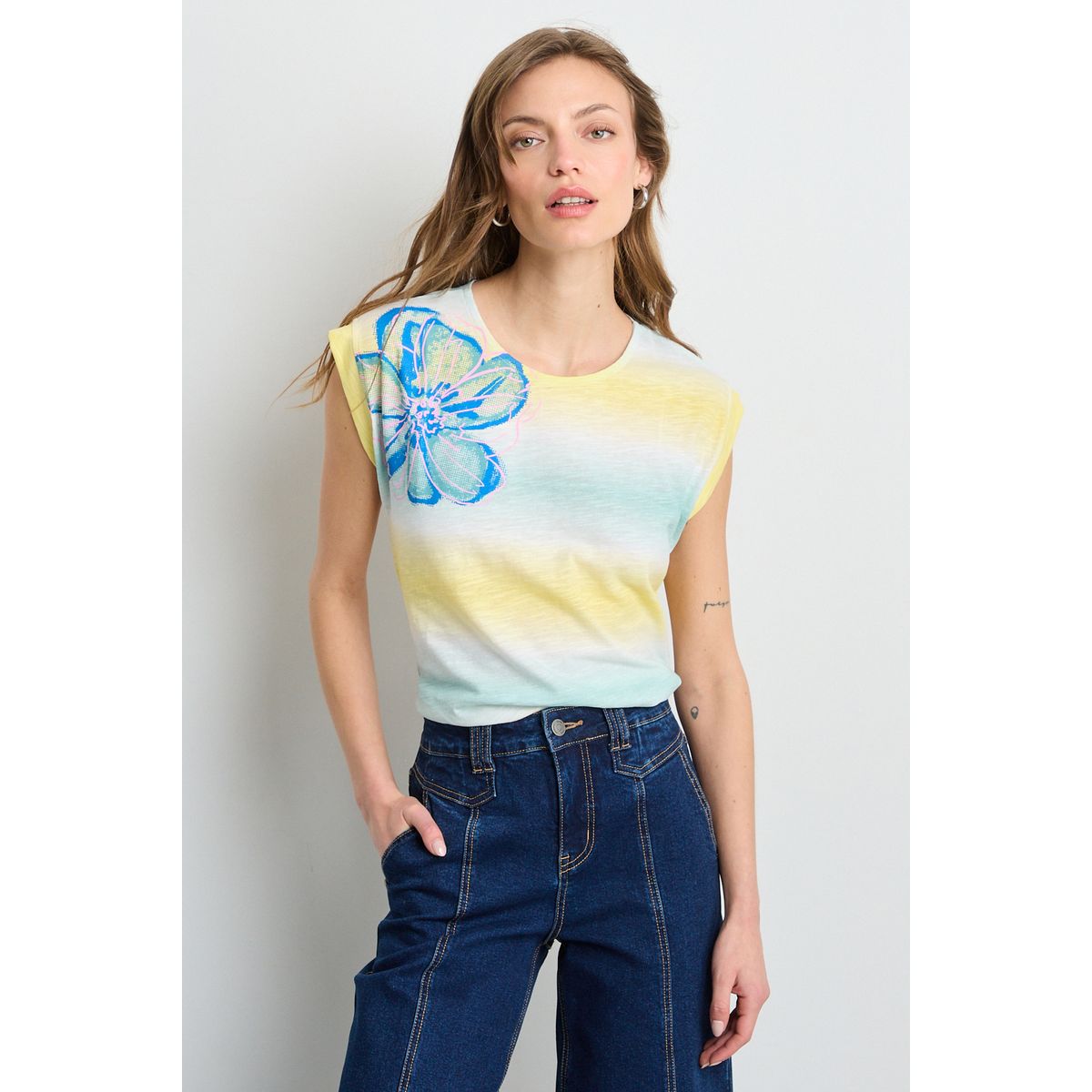 IO - Polera Sin Mangas Mujer Crudo Io