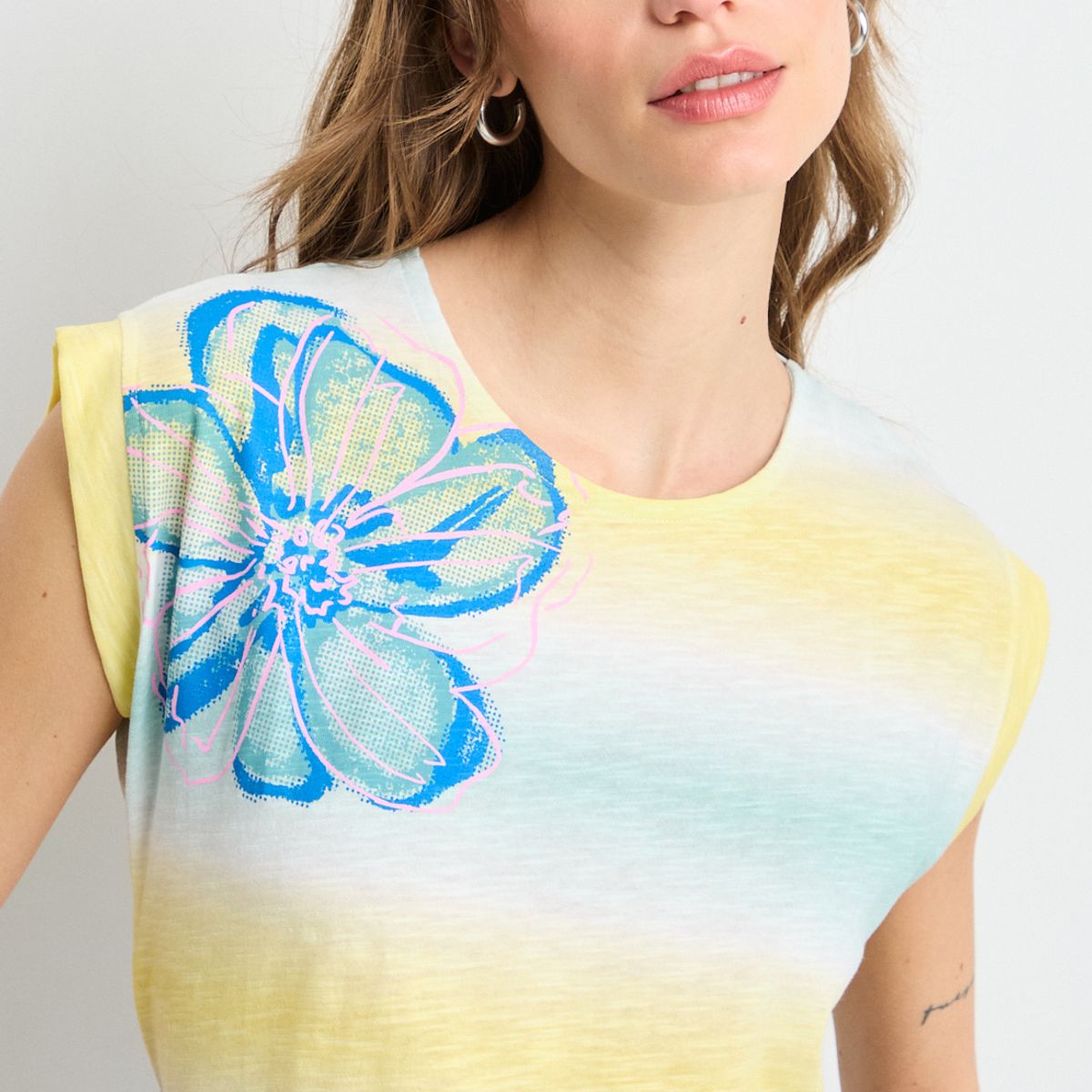 IO - Polera Sin Mangas Mujer Crudo Io