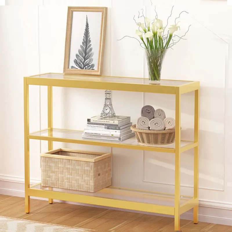 MSA MUEBLES SANTA ANA - Mesa Consola Arrimo Gold Drag