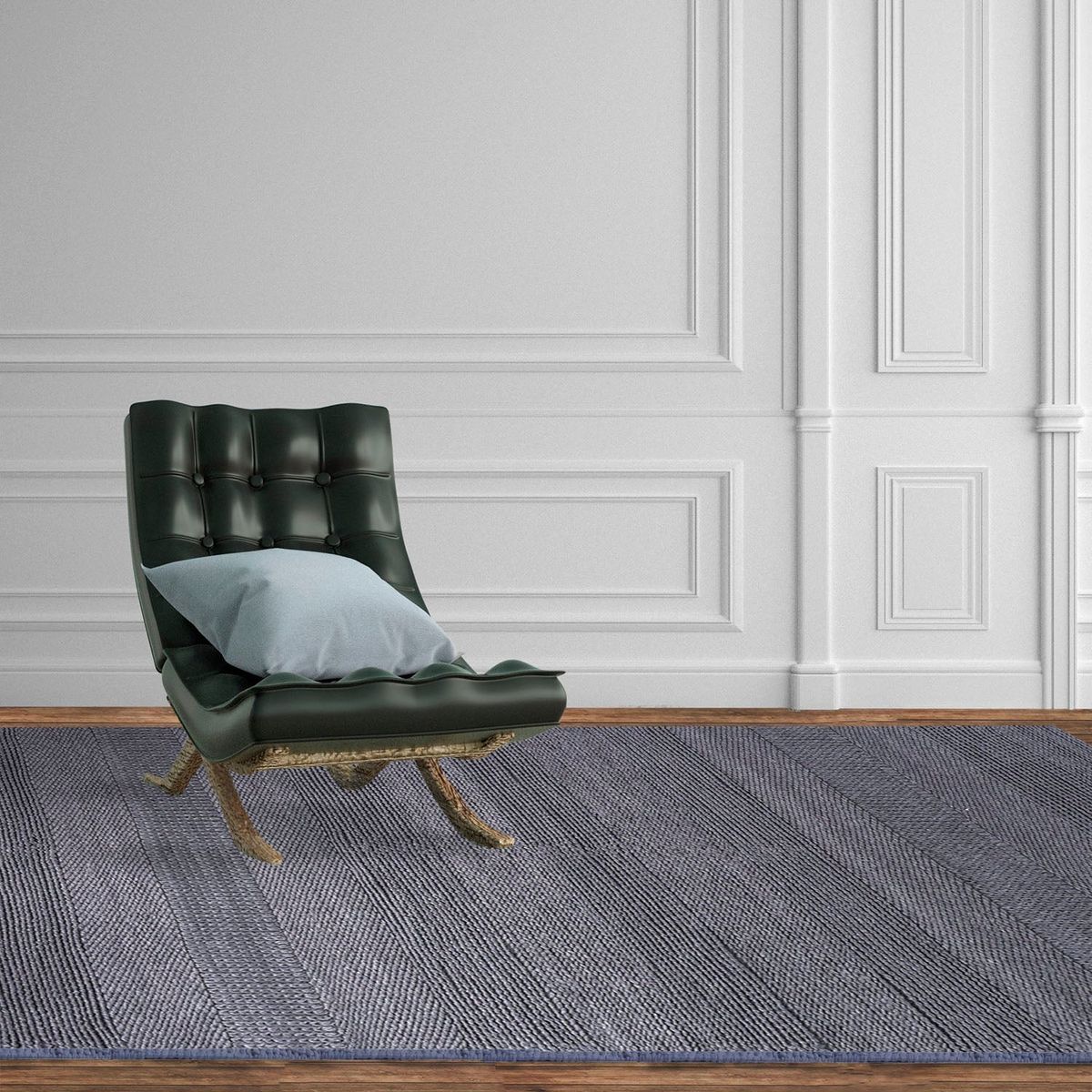 DIB - Alfombra Handwoven Verona 140X200 Gris 211772
