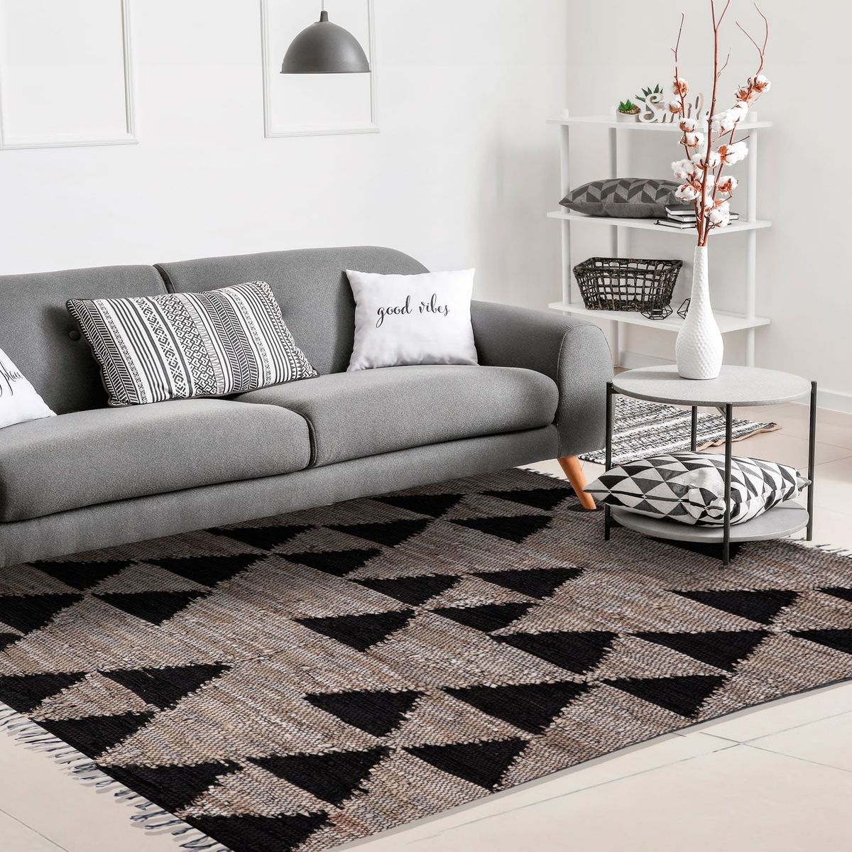 DIB - Alfombra Natural Leather Mix 120X170 Café