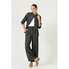 PRIVILEGE - Blusa de lyocell negra 2908