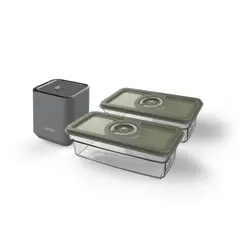 FENSA - Selladora Al Vacío Portátil + 2 Contenedores Herméticos