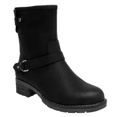 BRUNO ROSSI - Botin Casual Mujer Negro