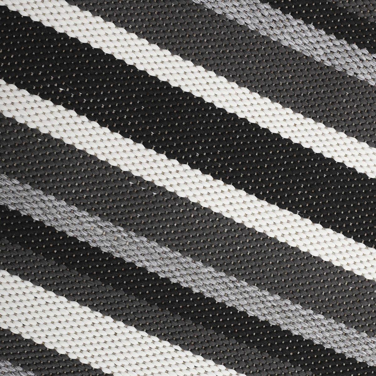 DIB - Alfombra Natural Stripe 160X230 Negro 252893