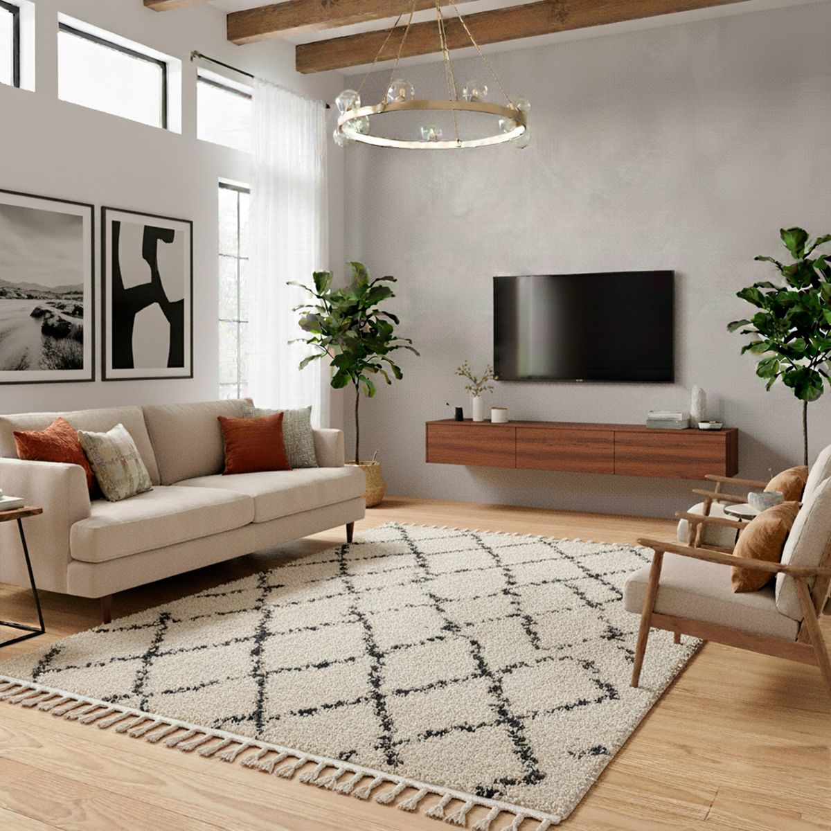 DIB - Alfombra Key 160X230 Blanco W00300