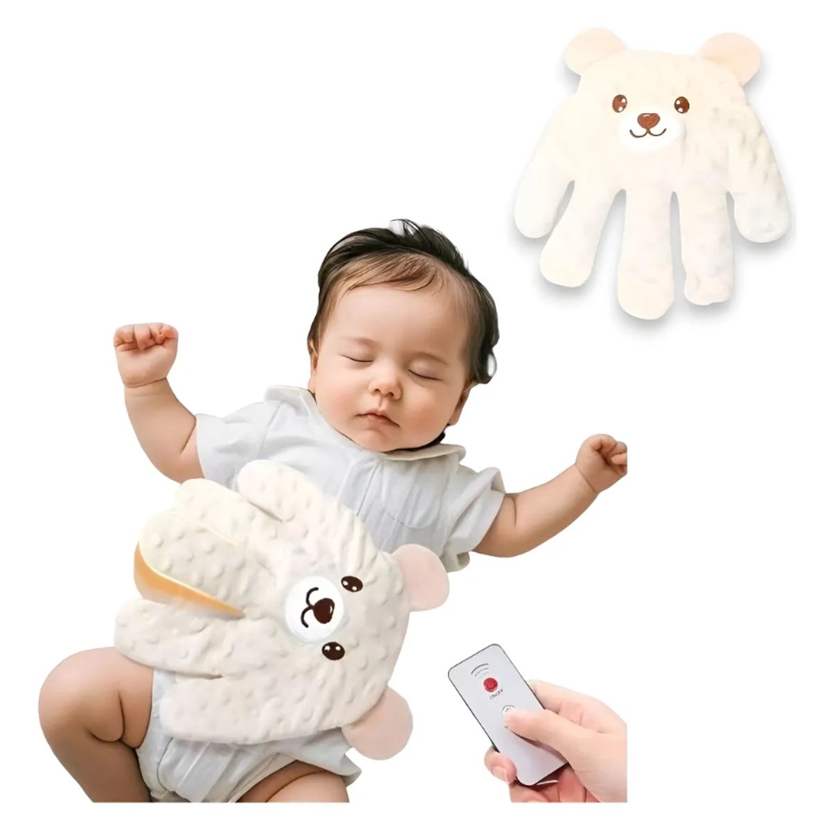 GENERICO - Peluche Palma Calmante Relajante Para Bebés + Control