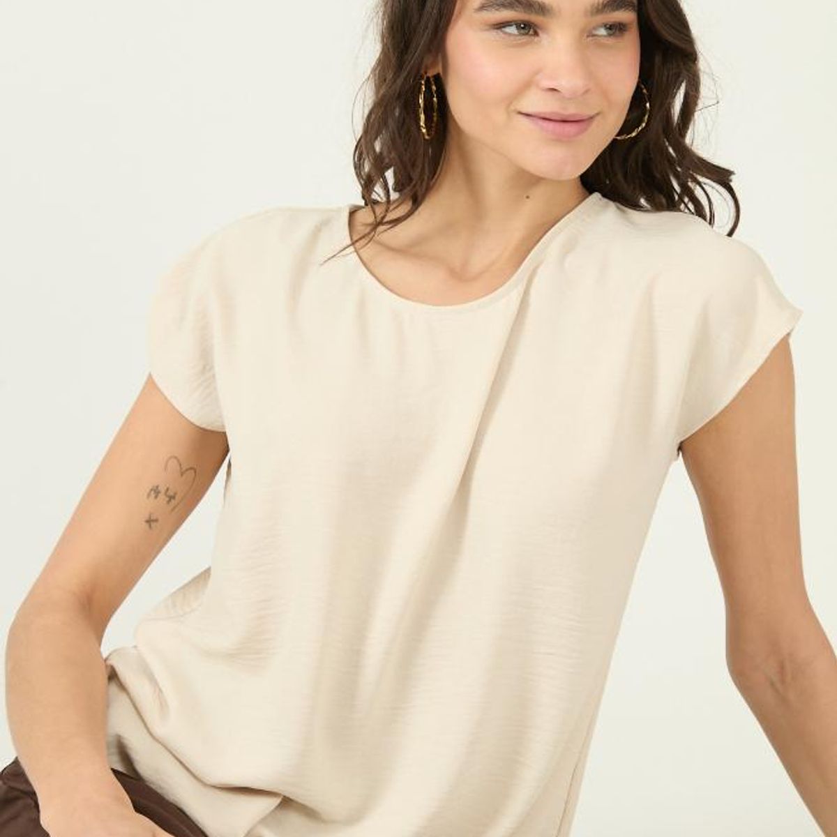 PRIVILEGE - Blusa crudo 2930