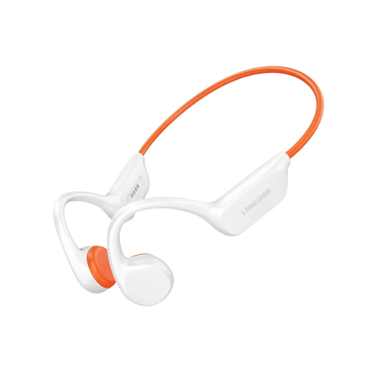 LANGSDOM - Audifonos Deportivos de Conducción Ósea IPX8 Langsdom BE17 Naranja