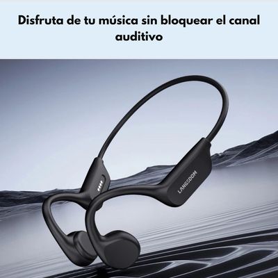 Imagen 2 del producto Audifonos Deportivos de Conducción Ósea IPX8 BE17 Naranja …