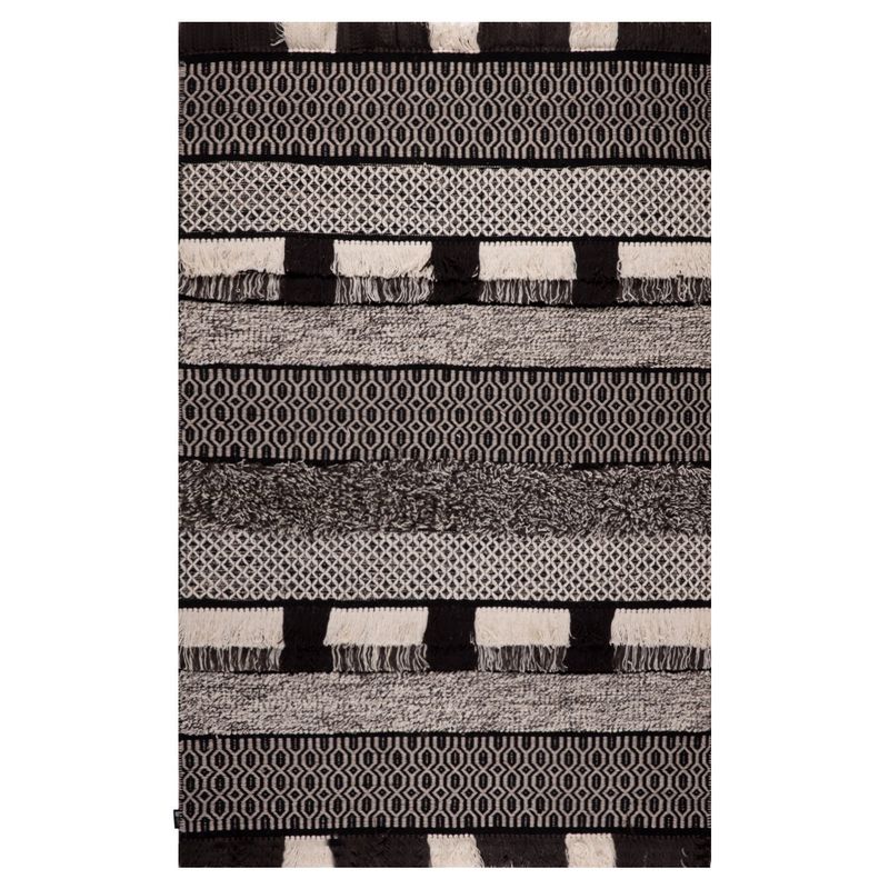DIB - Alfombra Handwoven Wool Co 160X230 Negro/Gris