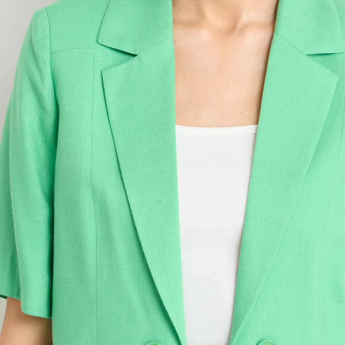 IO - Blazer Liso Mujer Verde Oliva Io