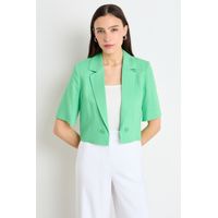 Blazer Liso Mujer Verde Oliva