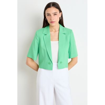 Imagen 1 del producto Blazer Liso Mujer Verde Oliva