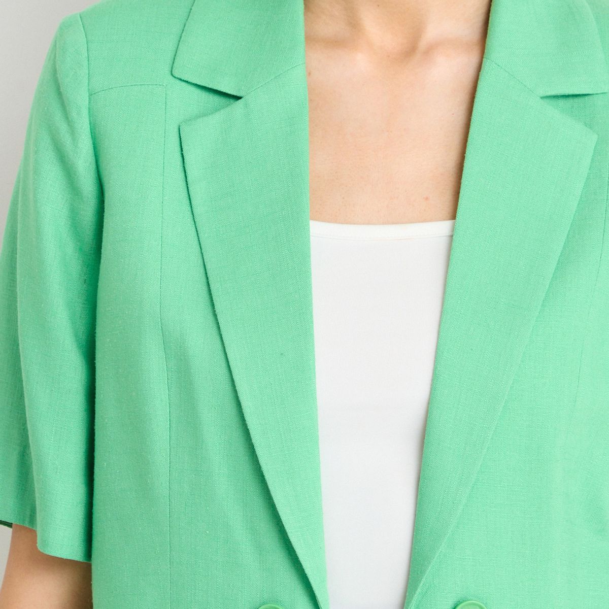 IO - Blazer Liso Mujer Verde Oliva Io