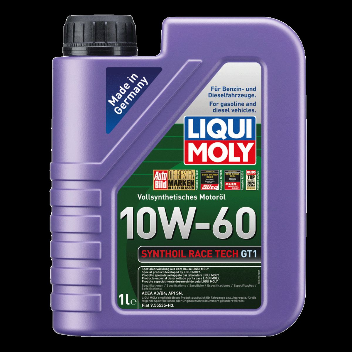 LIQUI MOLY - Aceite Liqui Moly Synthoil Race Tech GT1 10W-60 1 lt