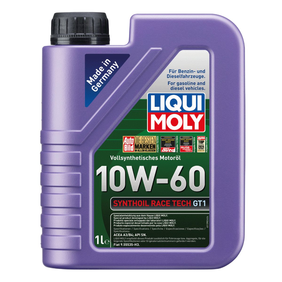 LIQUI MOLY - Aceite Liqui Moly Synthoil Race Tech GT1 10W-60 1 lt