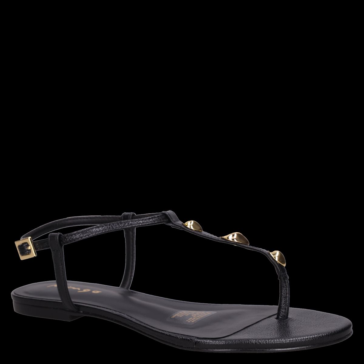 MINGO - Sandalia Mujer Casual Negro Mingo