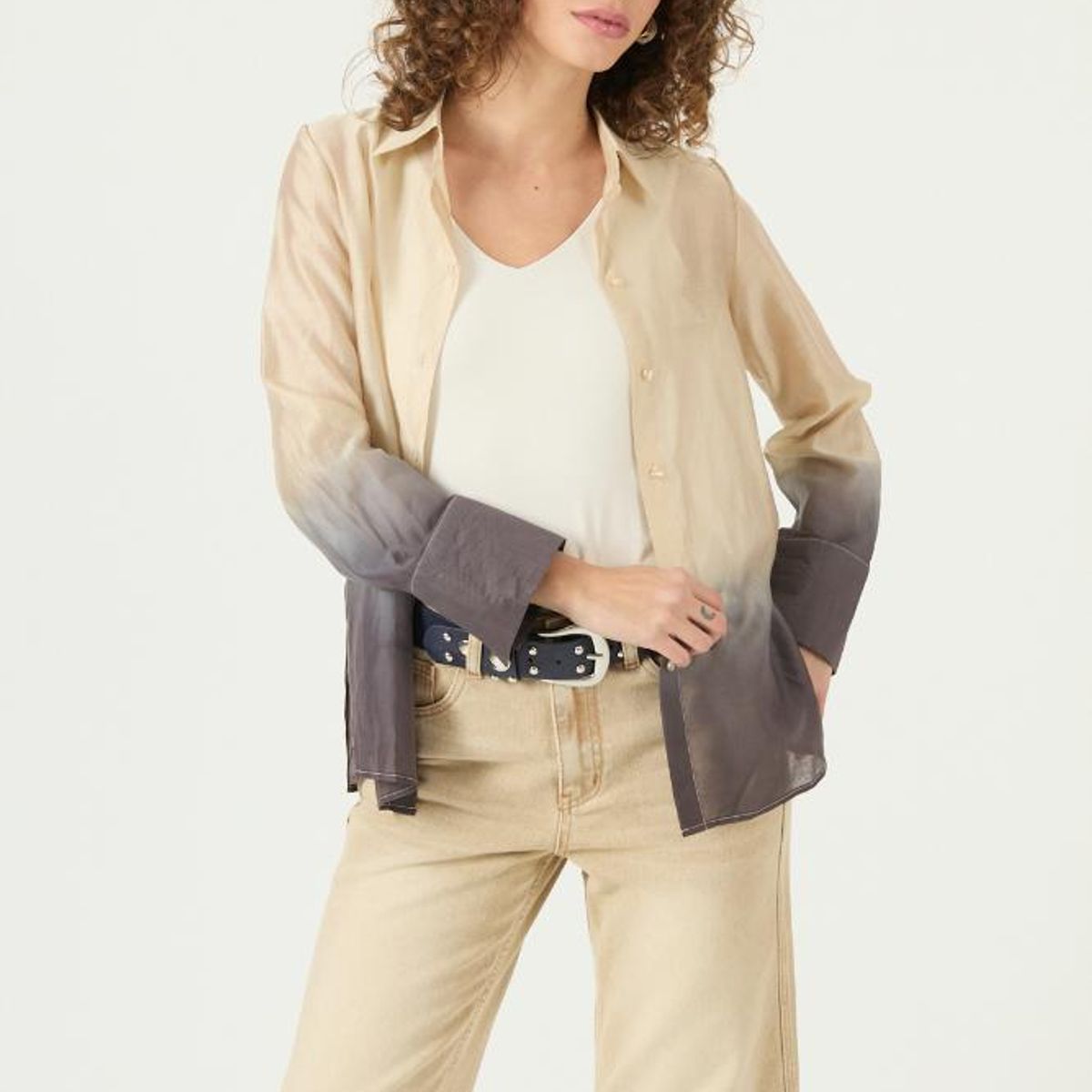 PRIVILEGE - Blusa crudo PRIVILEGE 3309