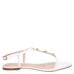 MINGO - Sandalia Mujer Casual Blanco