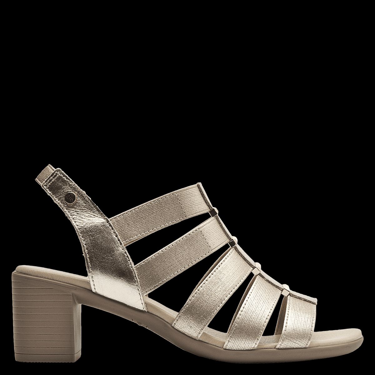 BRUNO ROSSI - Sandalia Casual Mujer Dorado Bruno Rossi