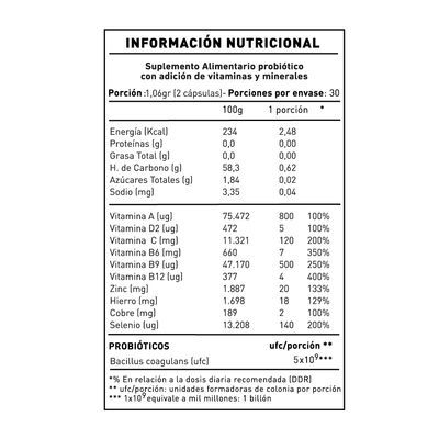 Imagen 2 del producto Defenses Probióticos vitamina y minerales