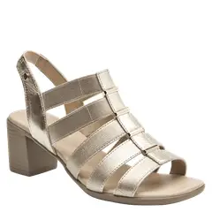 BRUNO ROSSI - Sandalia Casual Mujer Dorado