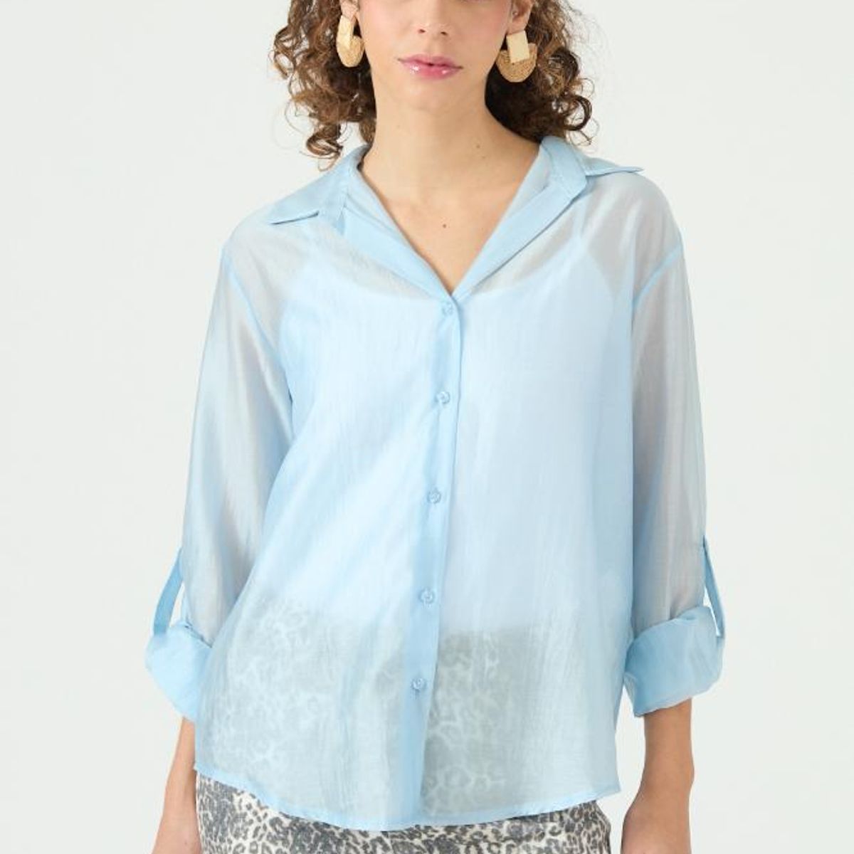 PRIVILEGE - Blusa celeste PRIVILEGE 3364