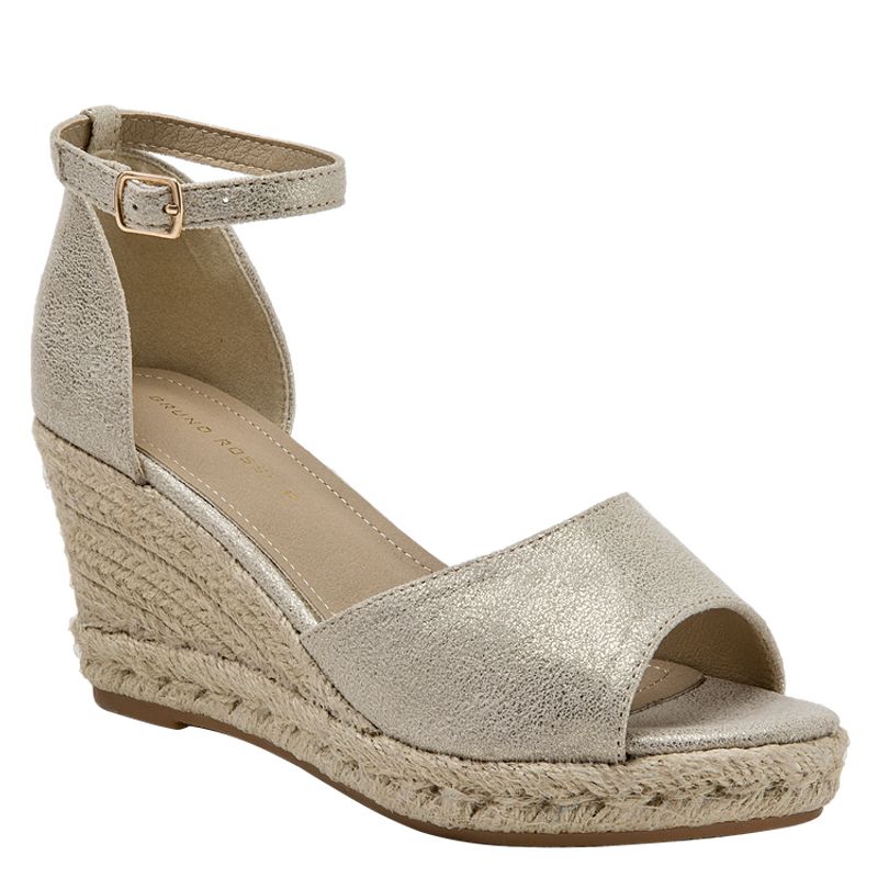 BRUNO ROSSI - Sandalia Casual Mujer Dorado Bruno Rossi