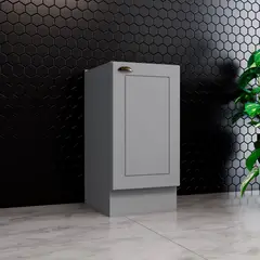 HOME MOBILI - Mueble Cocina Base 1P Línea Americana Gris