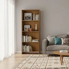 MOVELARIA - Librero Color Natural 164x57x27cm R16
