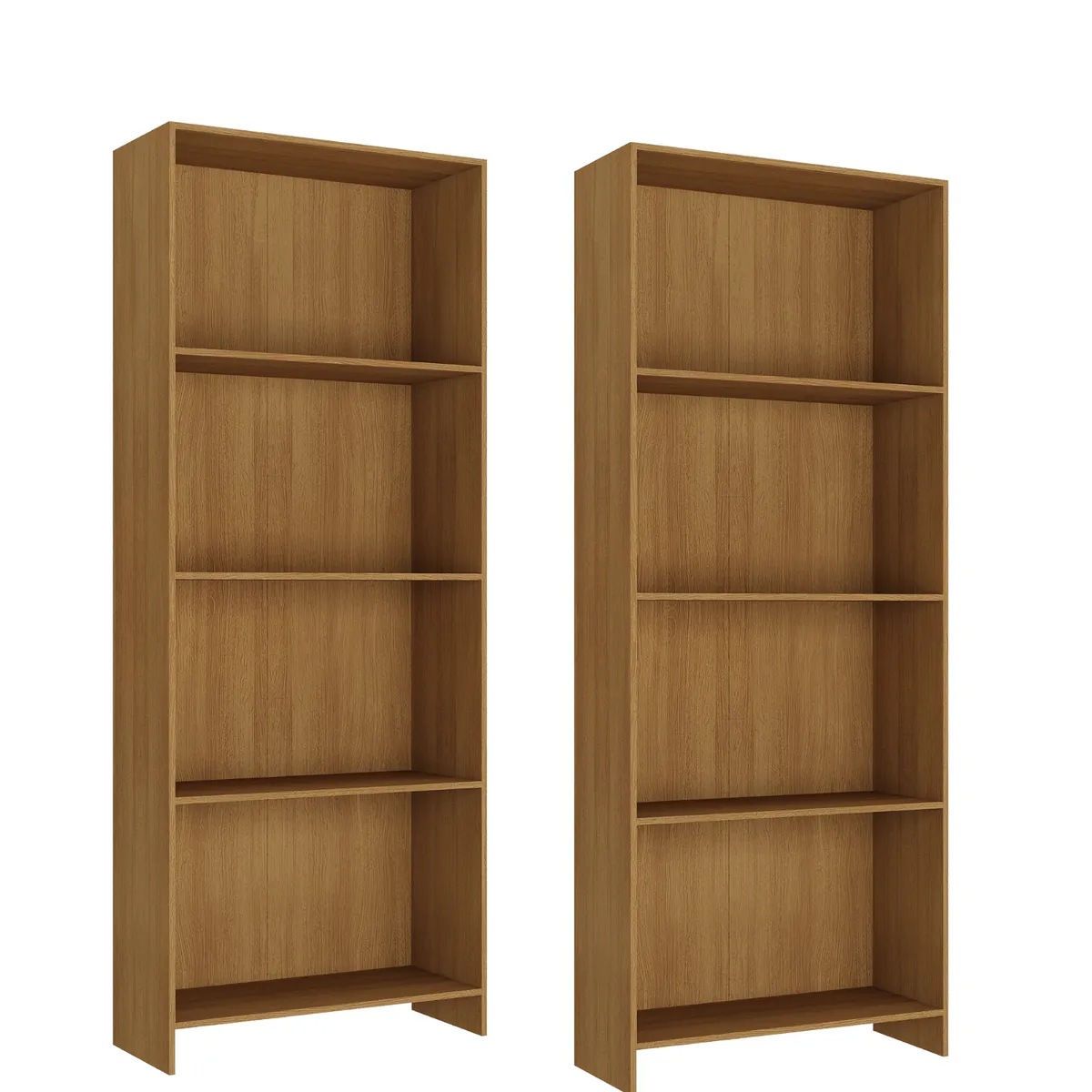 MOVELARIA - Combo 2 Libreros Naturales R16X2