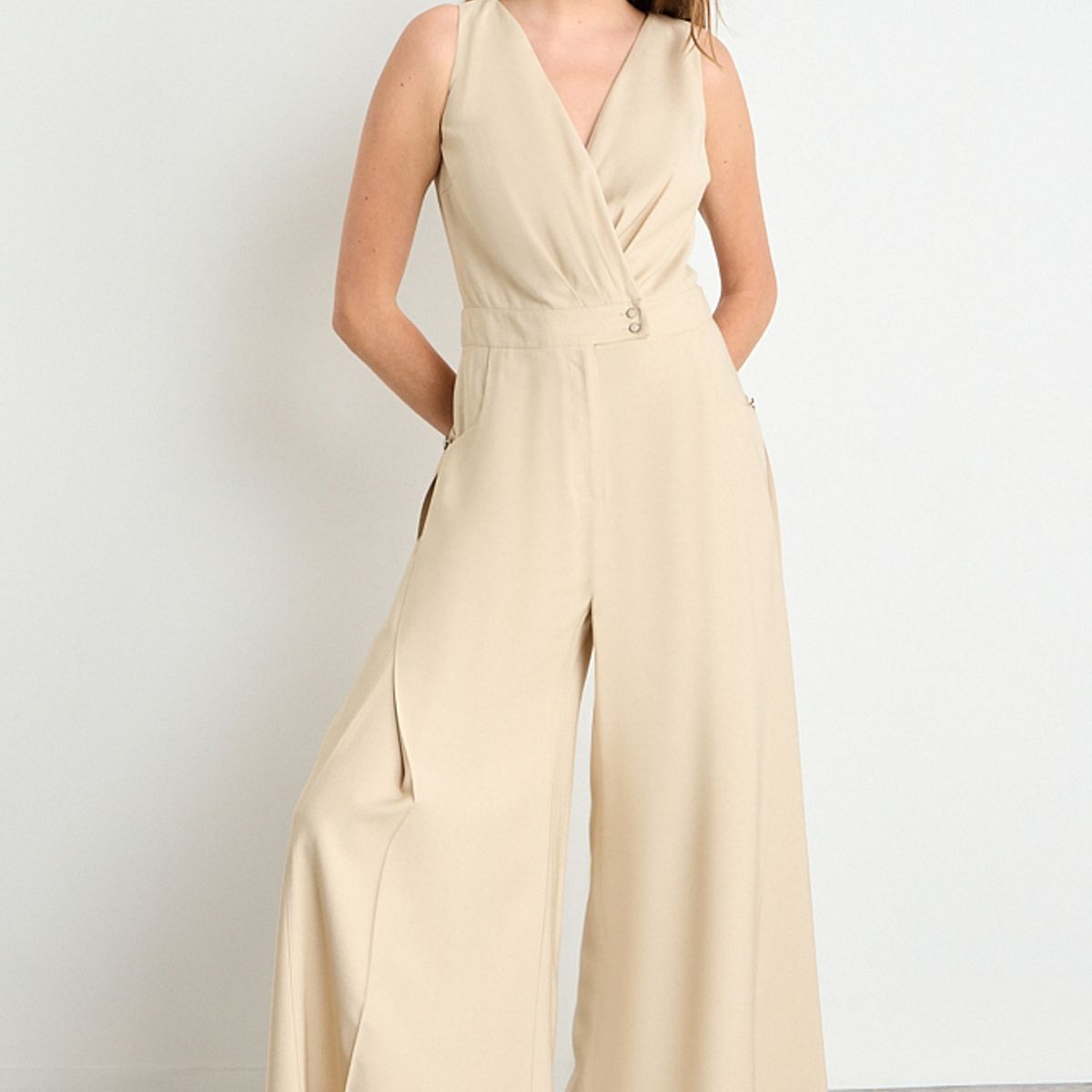 IO - Enterito Liso Mujer Beige Io