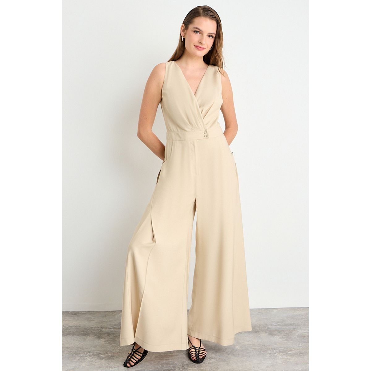 IO - Enterito Liso Mujer Beige Io